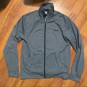 Men’s grey zip-up Bench sweater